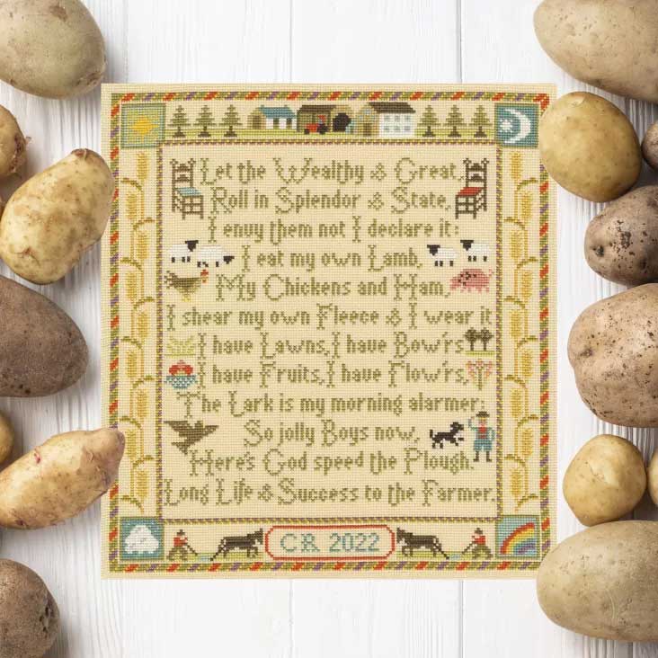 Moira Blackburn: The Farmer's Prayer - Cross Stitch Kit - Image 2