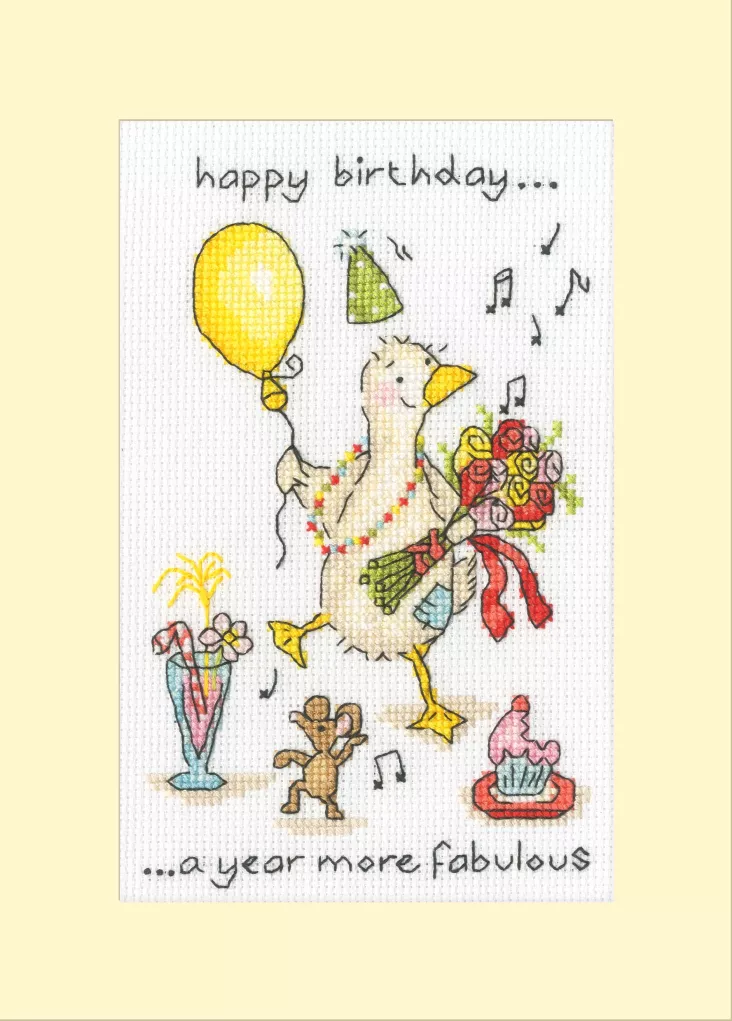 More Fabulous - Bothy Threads Greetings Card Cross Stitch Kit