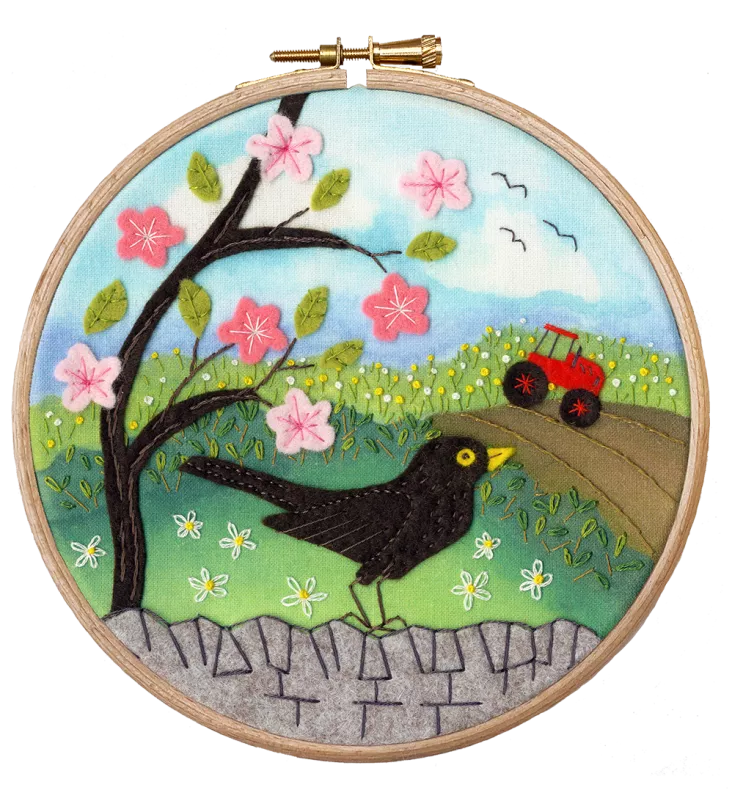 Morning Chorus - Bothy Threads Felt Embroidery Kit