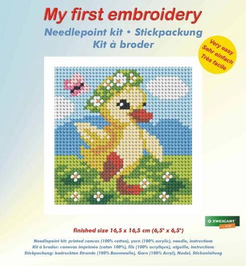 Needlepoint Kit: My First Embroidery: Chick - Image 2