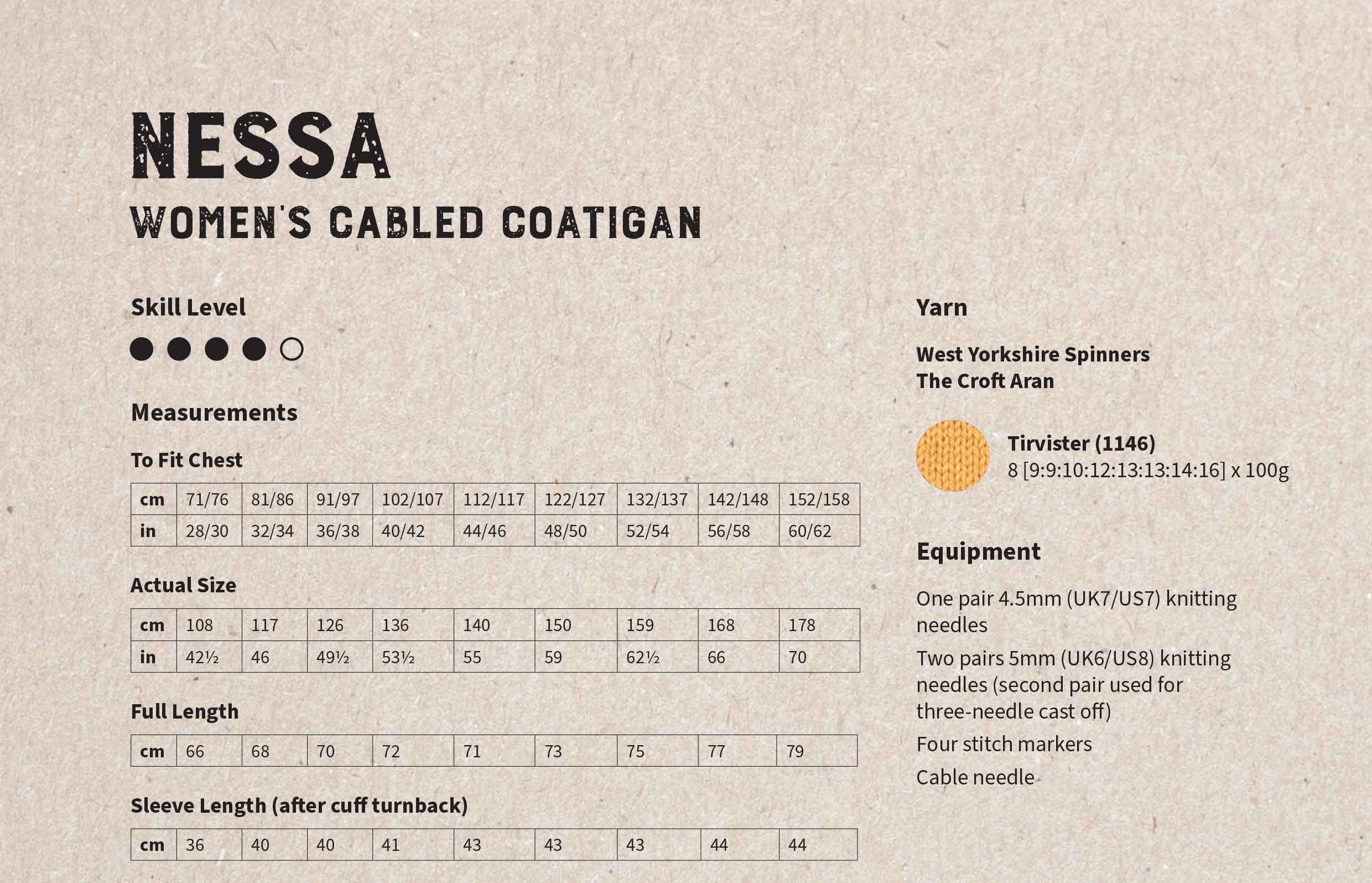 Nessa Womens Cabled Coatigan in West Yorkshire Spinners The Croft Aran - Digital Version DBP0284 - Image 2