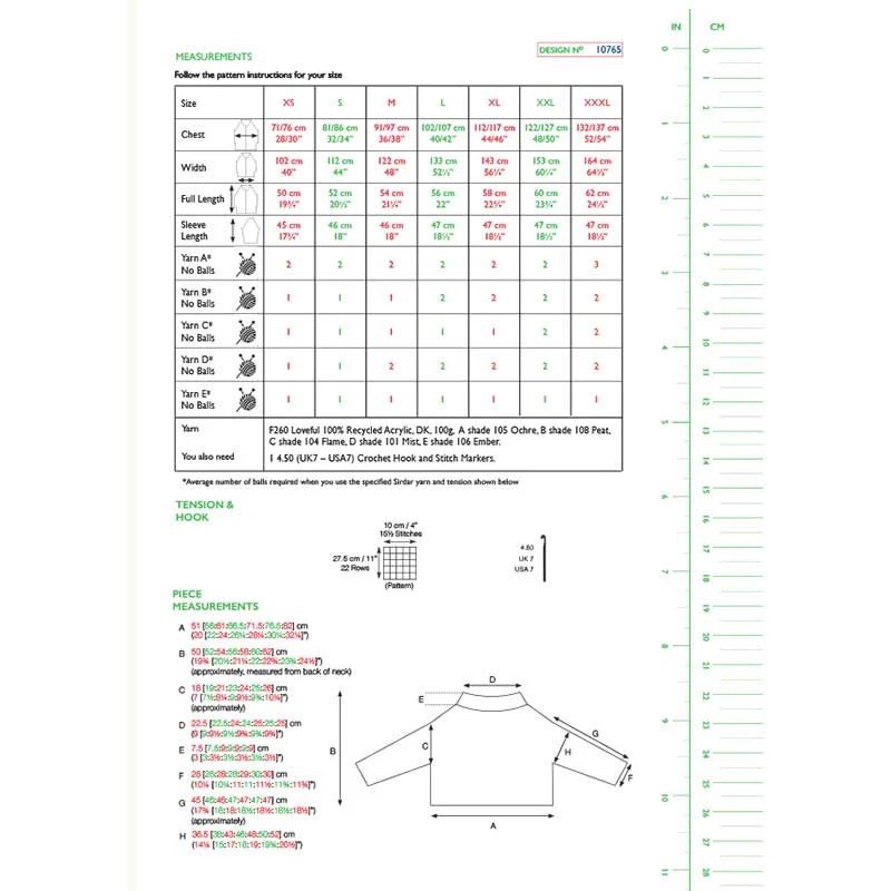 New Terrain Crochet Sweater in Sirdar Loveful Dk 100% Recycled - Digital Version 10765 - Image 2
