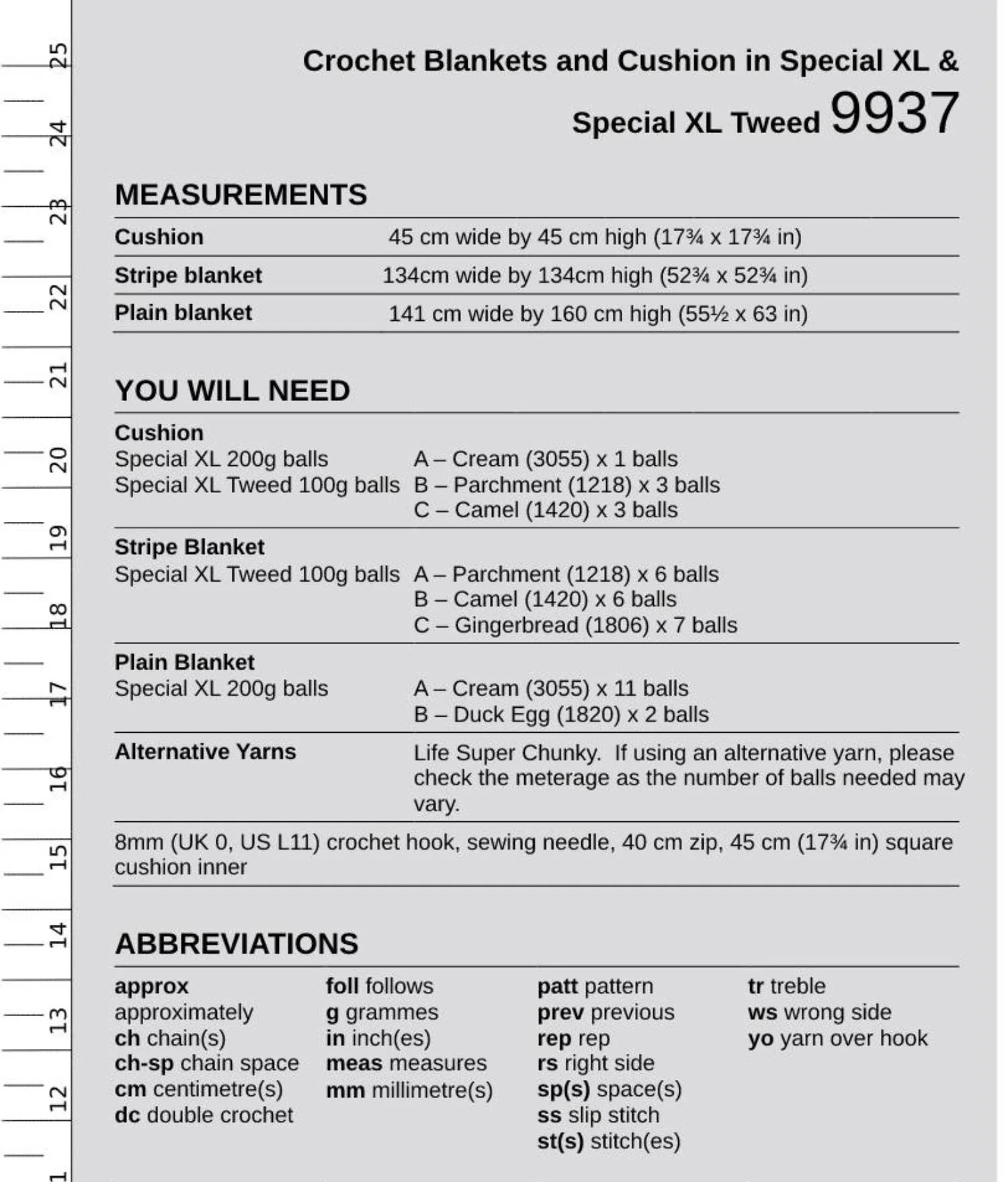 Nice and Easy - Crochet Blankets and Cushion in Stylecraft Special XL Tweed & Special XL - Digital Version 9937 - Image 3