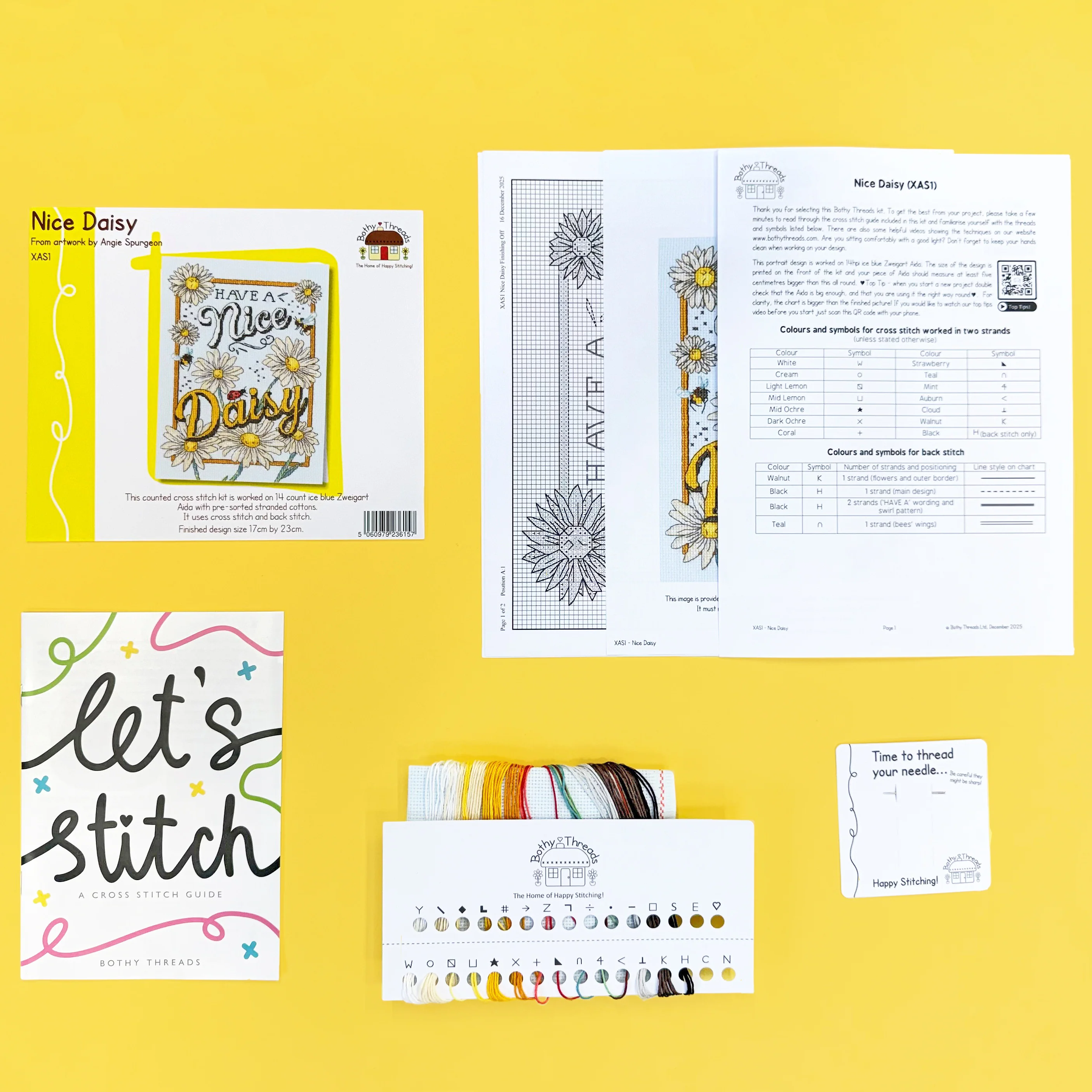 Nice Daisy - Bothy Threads Cross Stitch Kit - Image 2