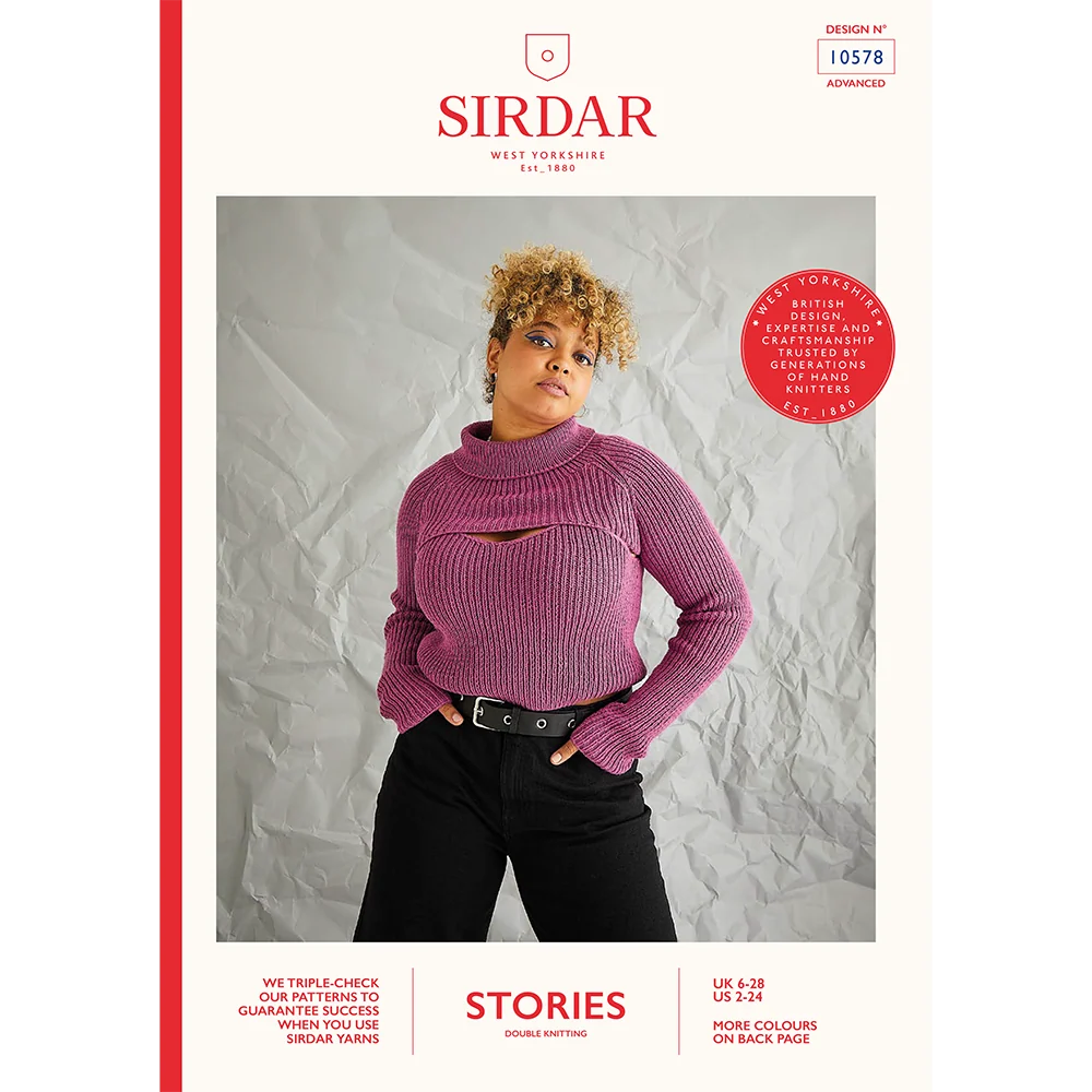 Night Life Vest and Roll Neck in Sirdar Stories DK
