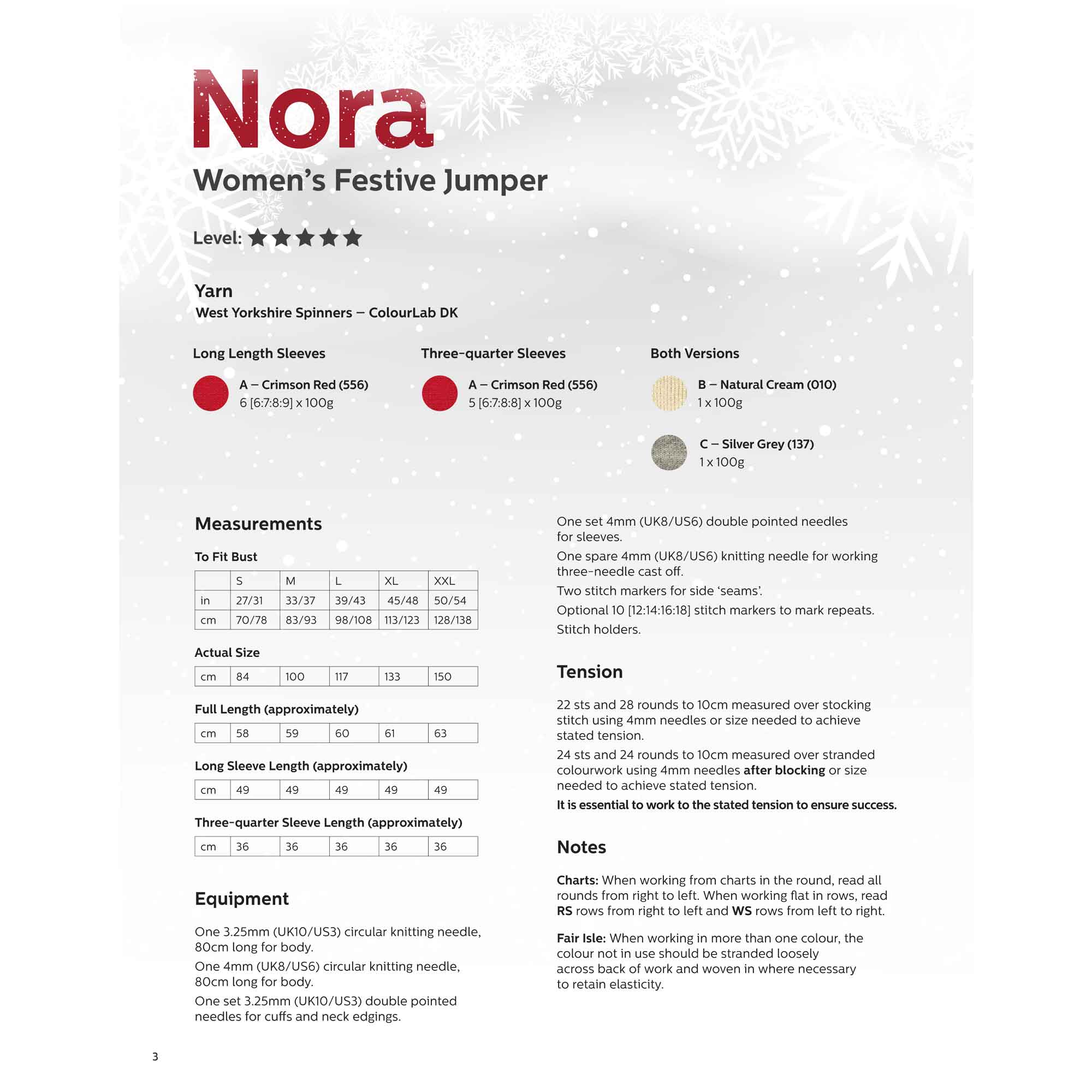 Nora Woman's Festive Jumper in West Yorkshire Spinners ColourLab - Digital Version DPB0187 - Image 2
