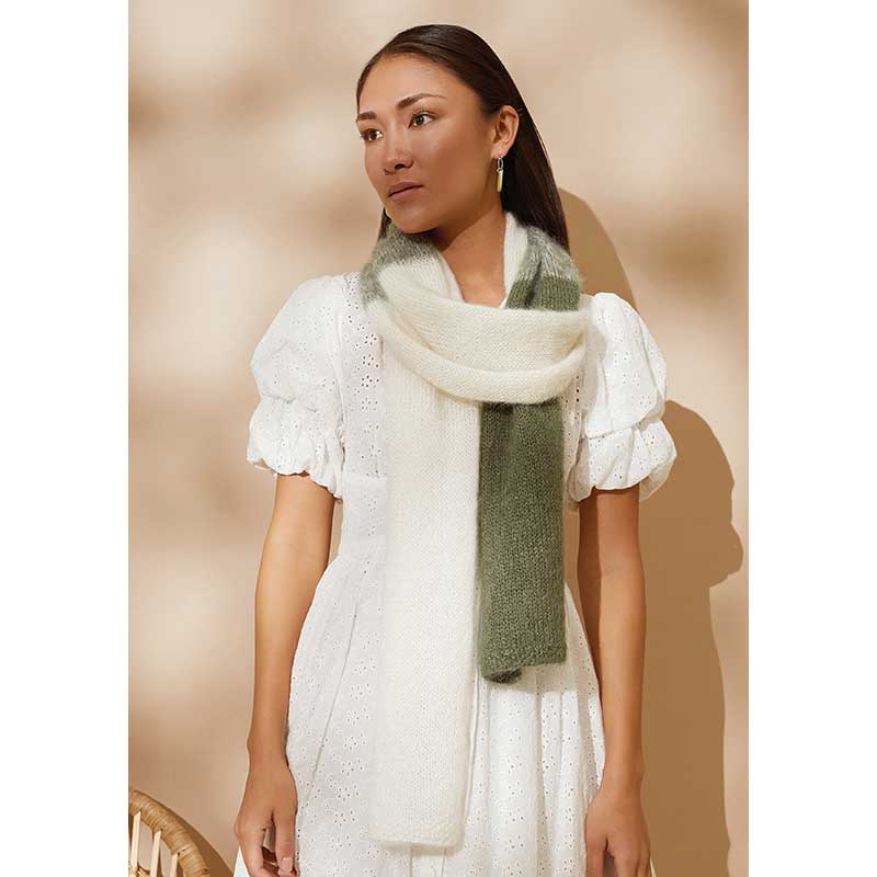 Ombre Scarf in Rowan Kidsilk Haze - Digital Version
