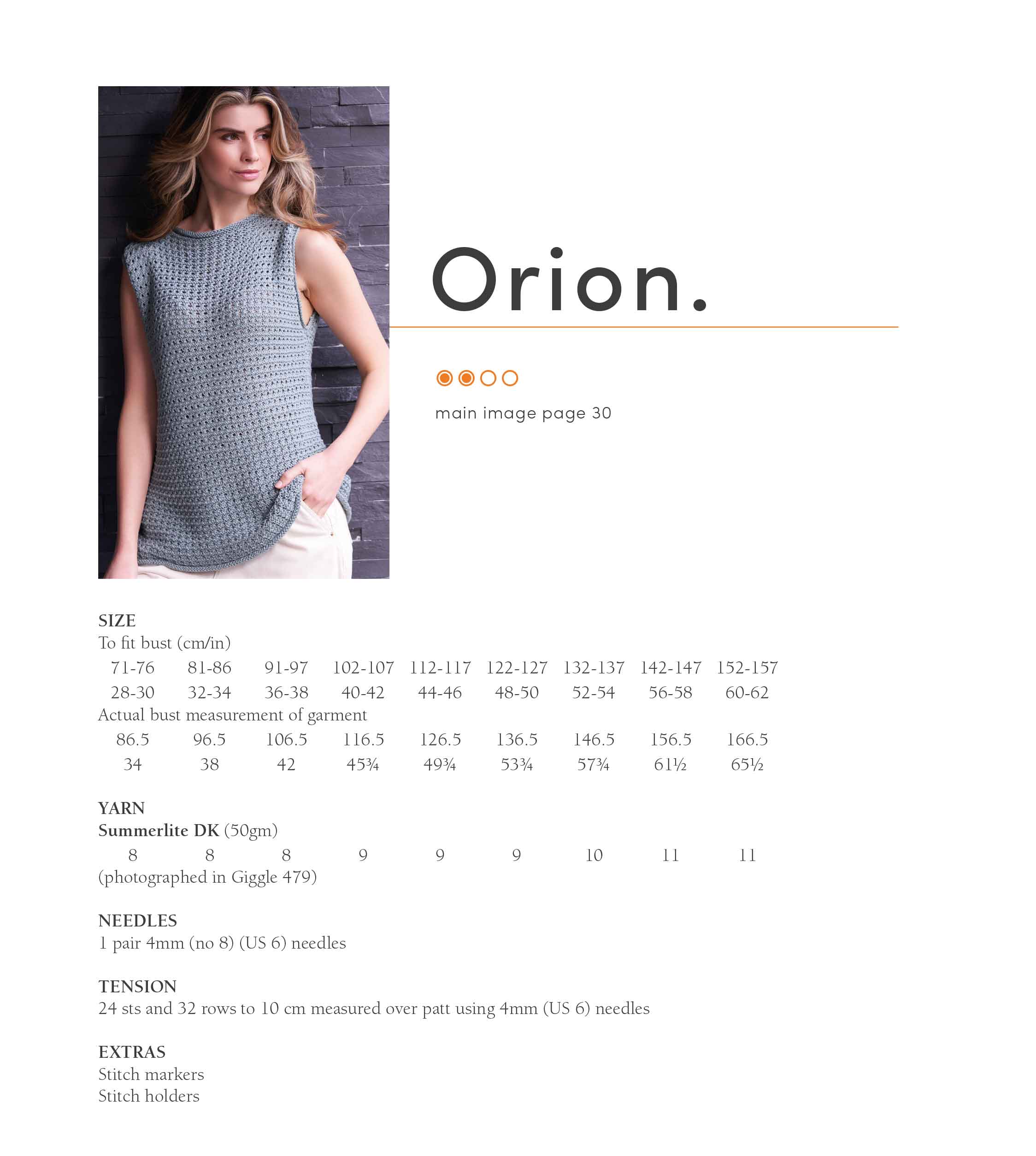 Orion in Rowan Summerlite Dk - Digital Version RTP006-0007 - Image 2