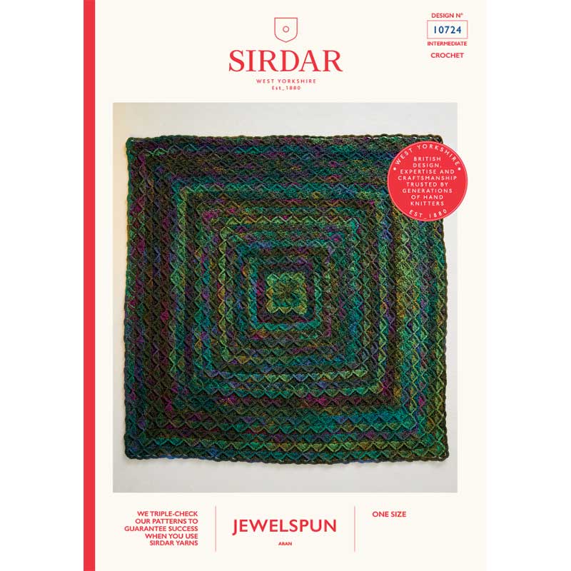 Ornamentals Blanket in Sirdar Jewelspun Aran