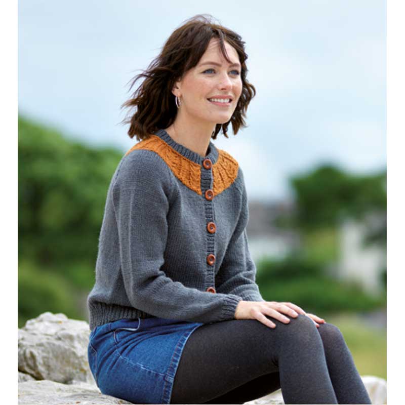 Paisley Yoke Cardigan in West Yorkshire Spinners The Croft Aran - Digital Version DBP0076 - Image 3
