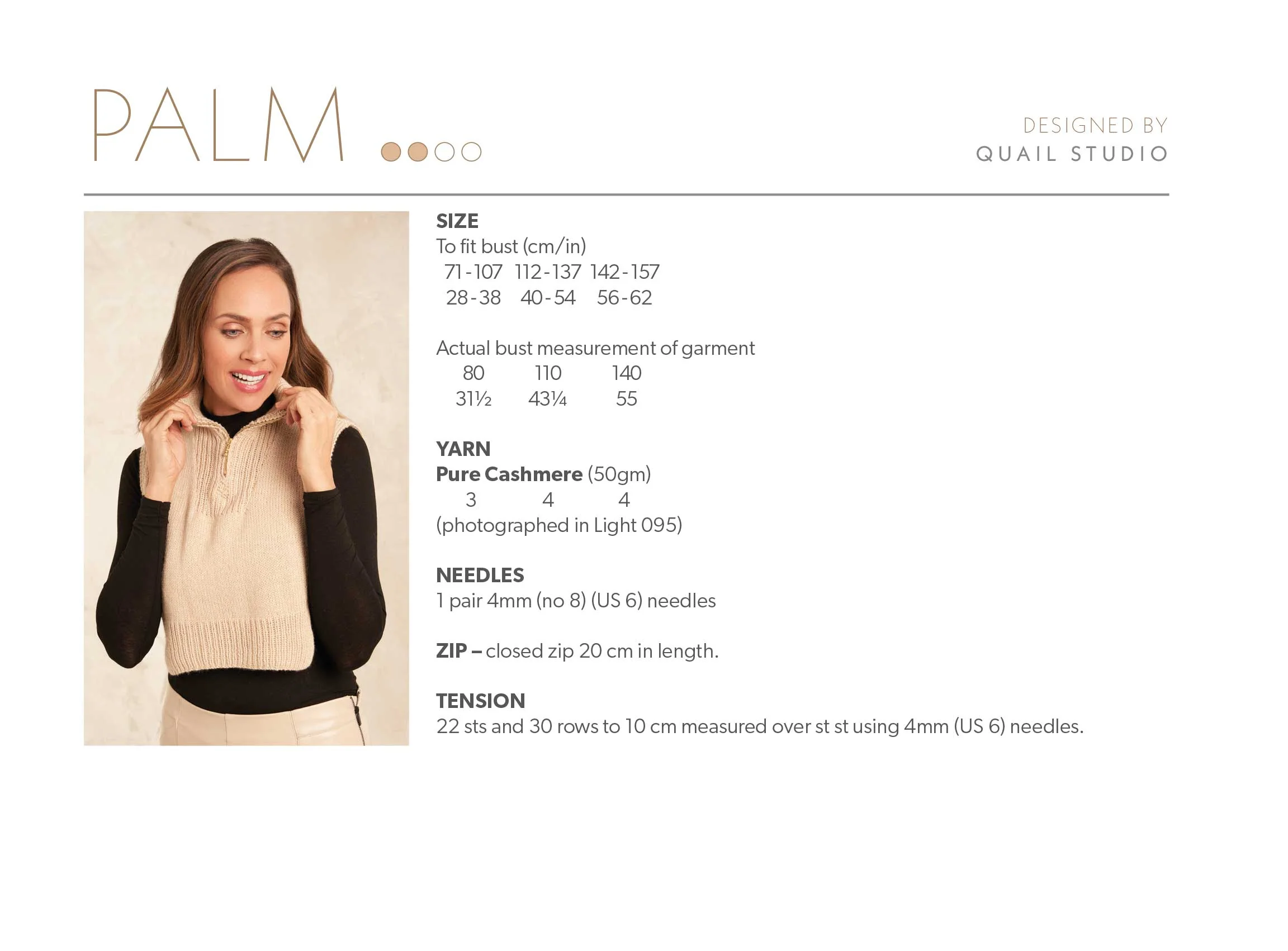 Palm Top in Rowan Pure Cashmere - Digital Version RTP002-0001 - Image 2