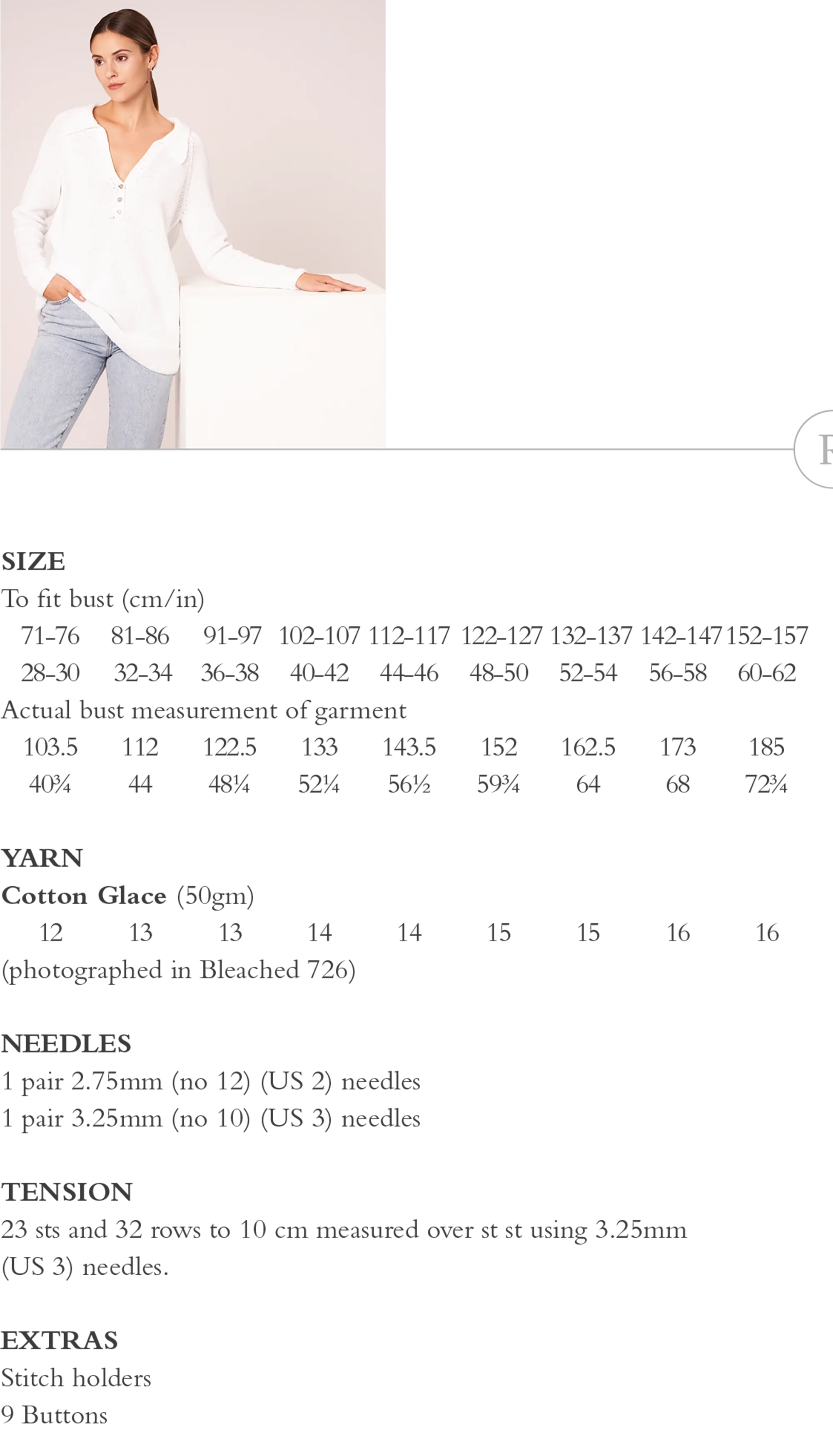 Parched Sweater in Rowan Cotton Glace - Digital Version ZB333-00009 - Image 2