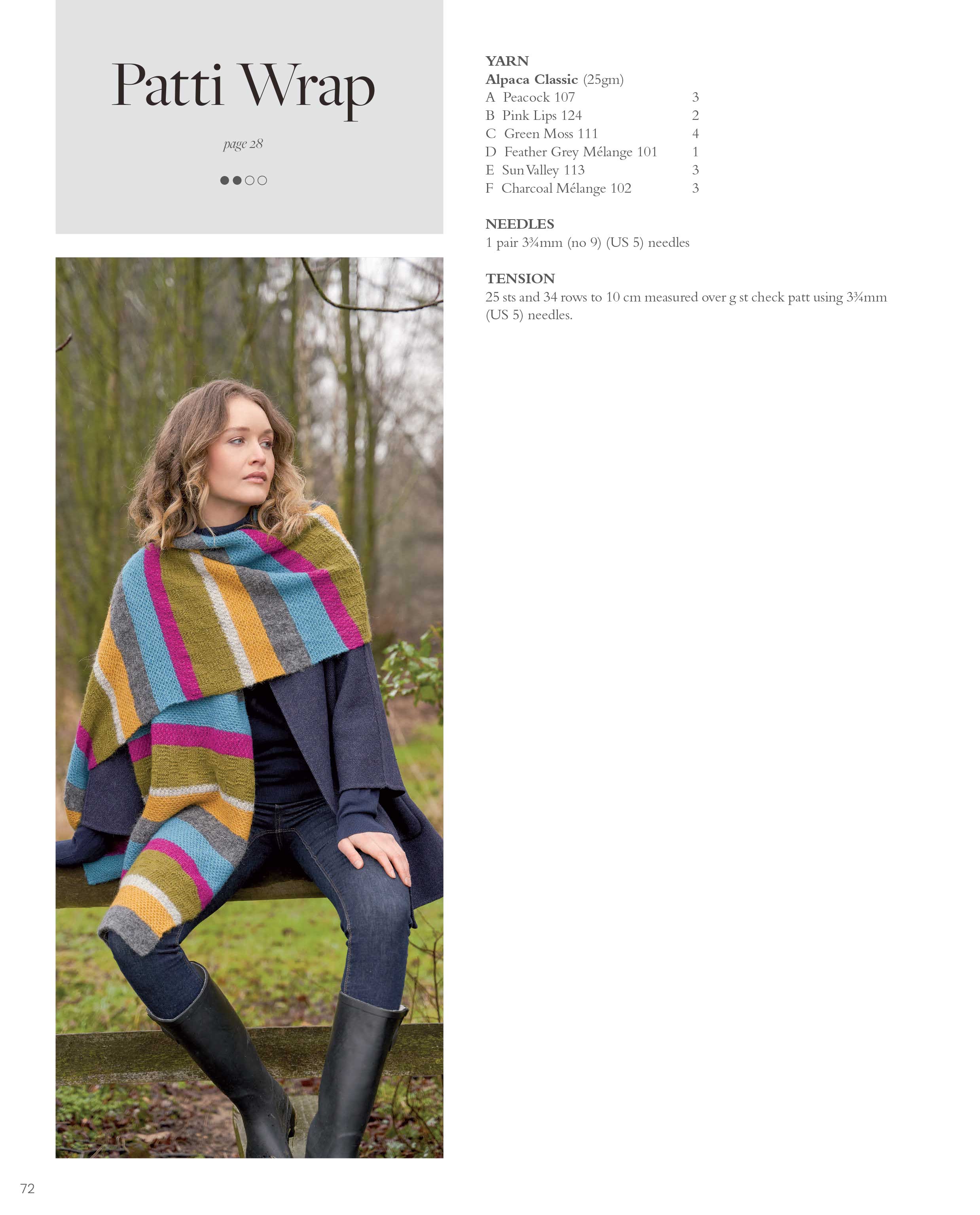 Patti Wrap in Rowan Alpaca Classic - Digital Version ZB328-00012 - Image 2