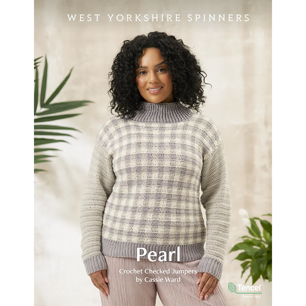 Pearl Crochet Checked Jumpers in West Yorkshire Spinners Elements Dk - Digital Version DPB0279