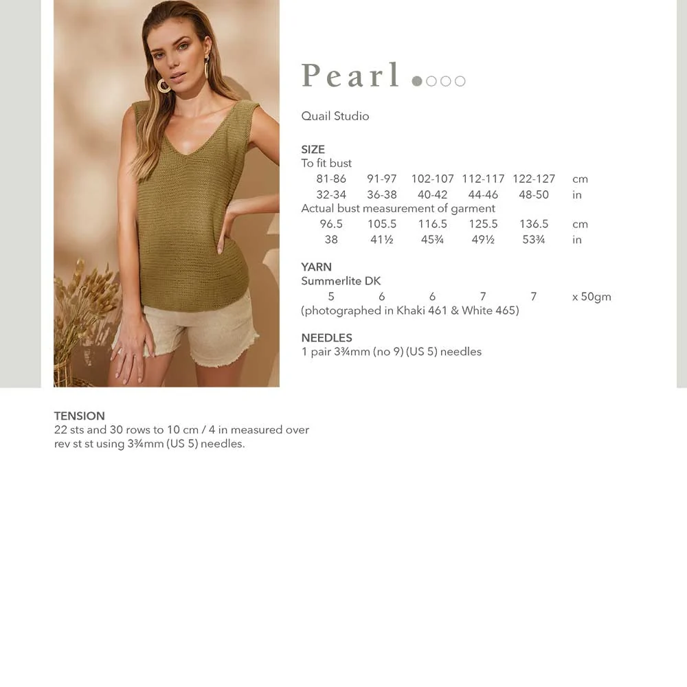 Pearl Vest in Rowan Summerlite DK - Digital Version - Image 2