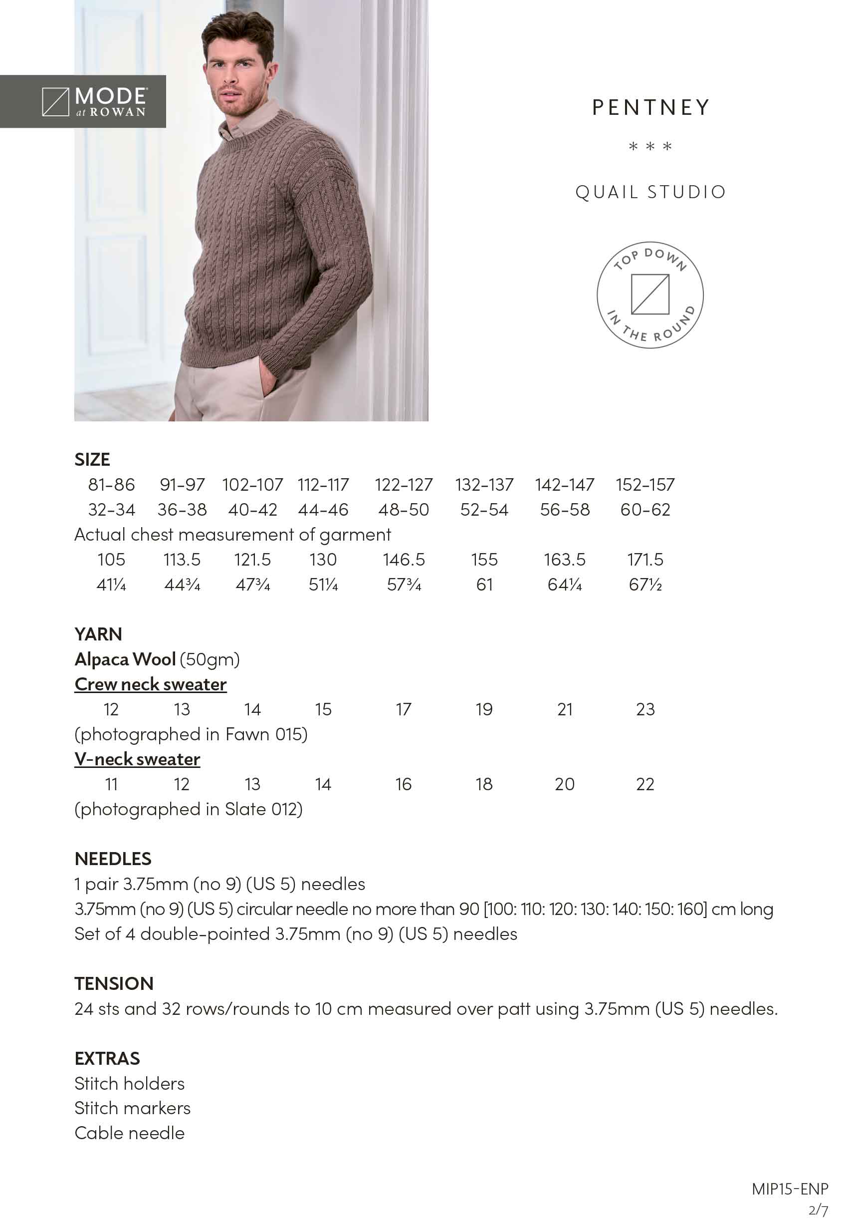 Pentney in Mode at Rowan Alpaca Wool - Digital Version MIP15-M - Image 2