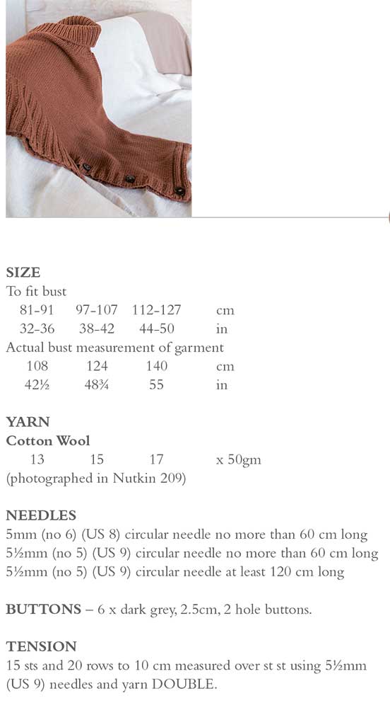 Petal Poncho Sweater in Rowan Cotton Wool - Digital Version - Image 2