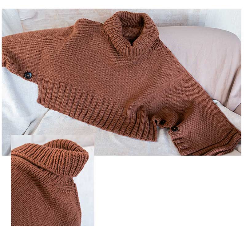 Petal Poncho Sweater in Rowan Cotton Wool - Digital Version - Image 3