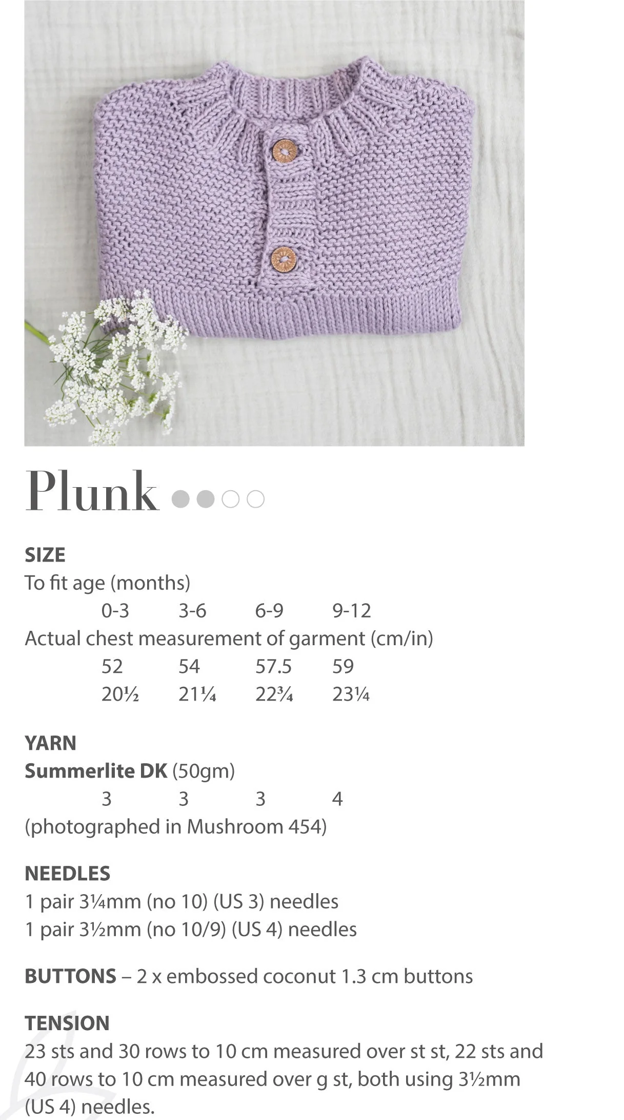 Plunk Sweater in Rowan Summerlite Dk - Digital Version - Image 2