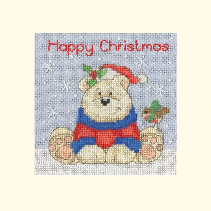 Polar Pals - Bothy Threads Christmas Card Cross Stitch Kit