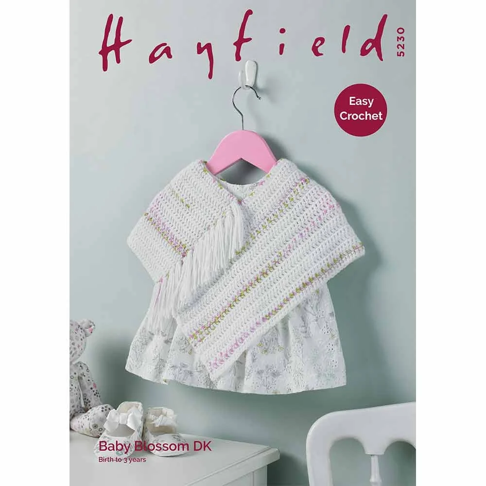 Poncho in Hayfield Baby Blossom DK - Digital Version