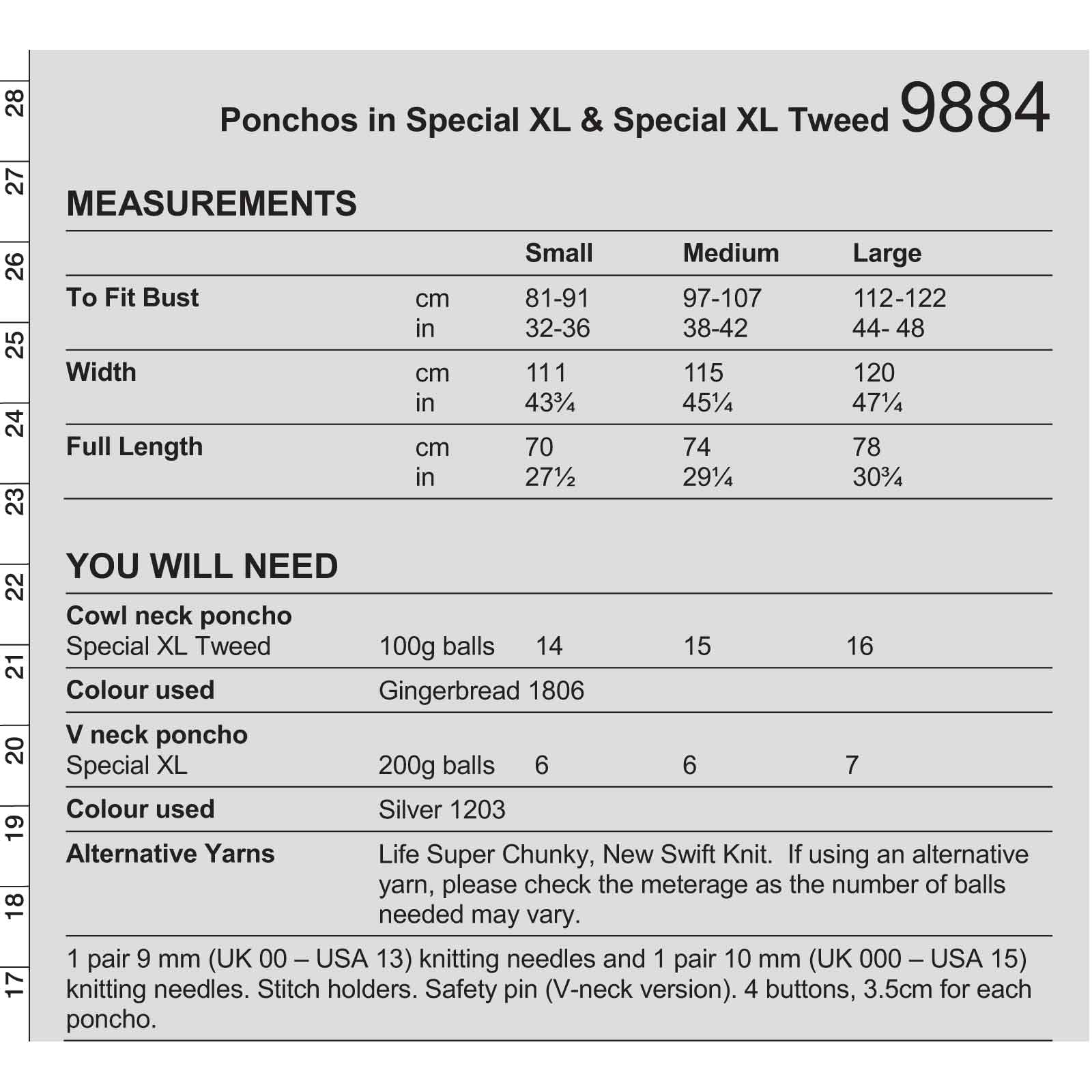 Ponchos in Stylecraft Special XL & Special XL Tweed - Image 2