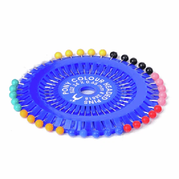 Pony Colour Headed Pins: Rosette 40 Pins