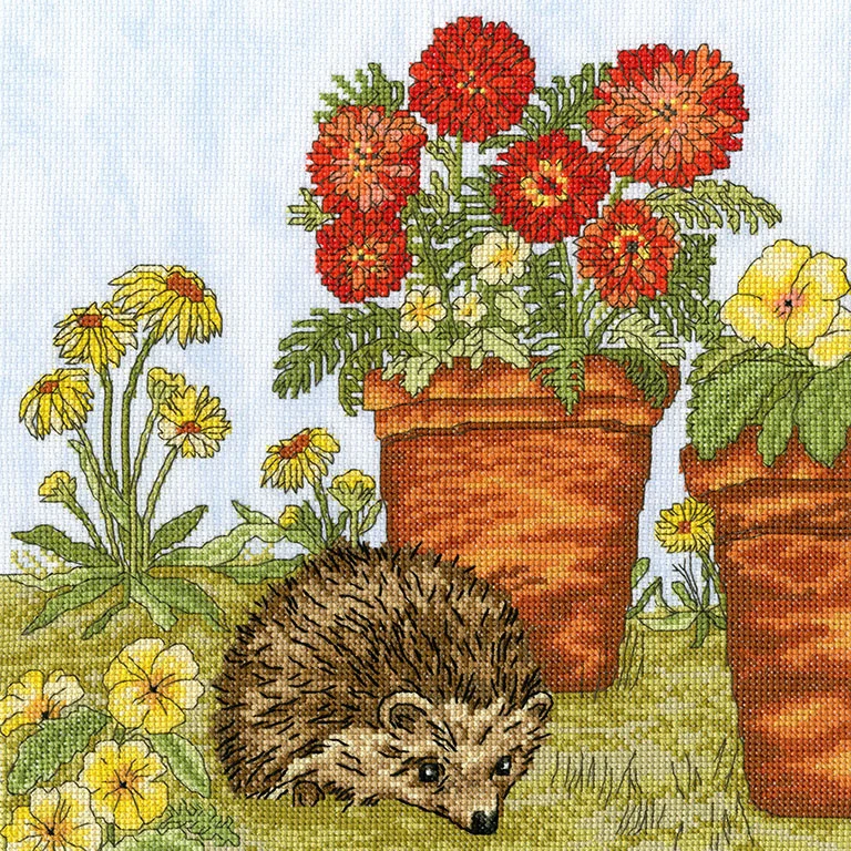 Potted Garden Cross Stitch Kit