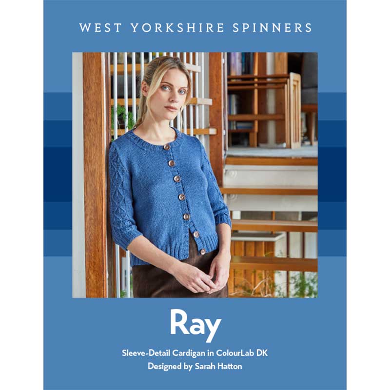 Ray Sleeve Detail Cardigan in West Yorkshire Spinners ColourLab Dk - Digital Version WYS1000528