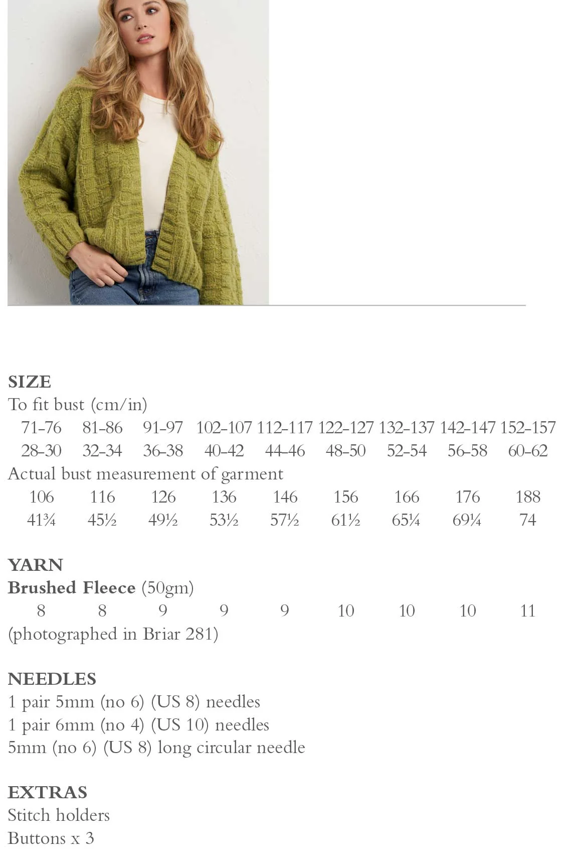 Reef Jacket in Rowan Brushed Fleece - Digital Version RTP004-0003 - Image 2