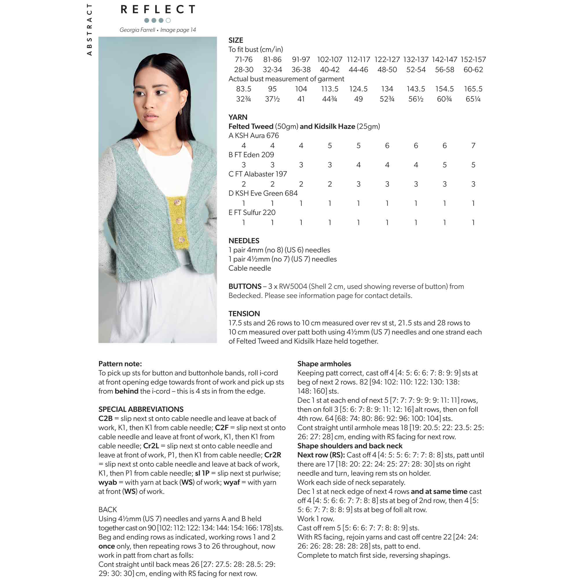 Reflect Cardigan in Rowan Felted Tweed Dk and Kidsilk Haze - Digital Version - Image 2