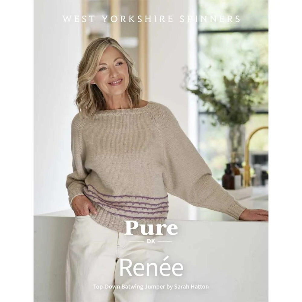 Renee Batwinged Jumper in West Yorkshire Spinners Pure Dk - Digital Pattern DBP0240