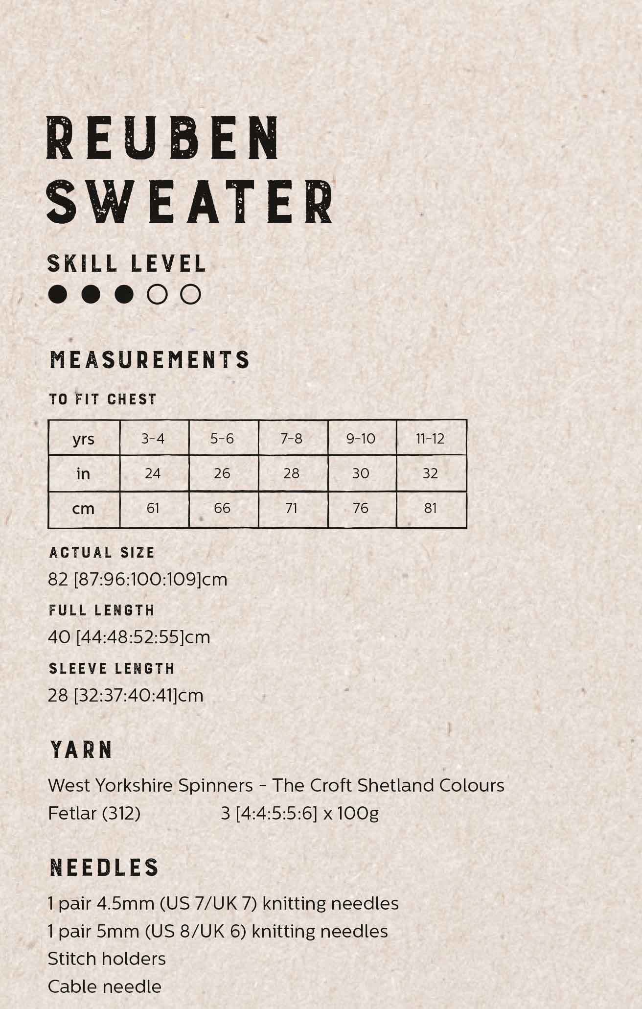 Reuben Cable Sweater in West Yorkshire Spinners The Croft Aran - Digital Version DBP0078 - Image 2
