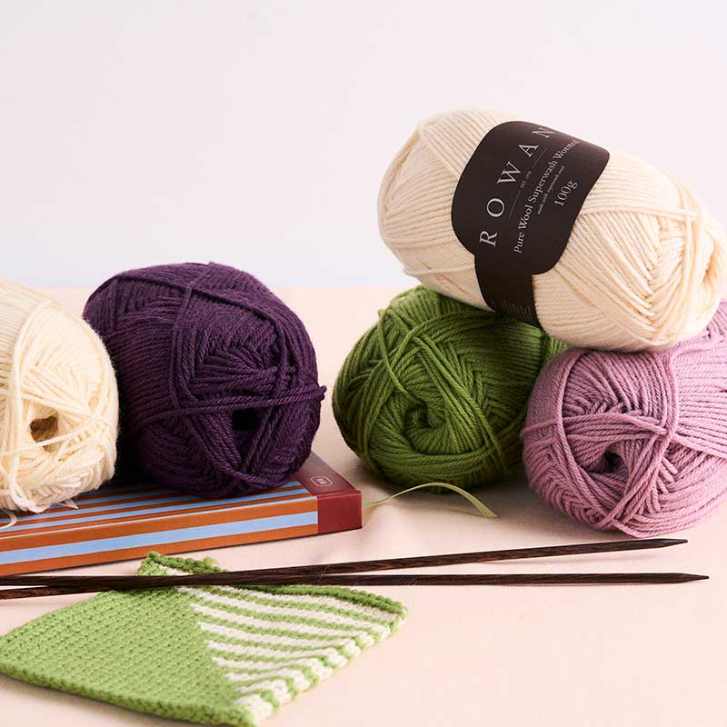 Rhythmic Knit Along - Melody Cushion in Pure Wool Superwash Worsted by Chloe Thurlow - Image 4