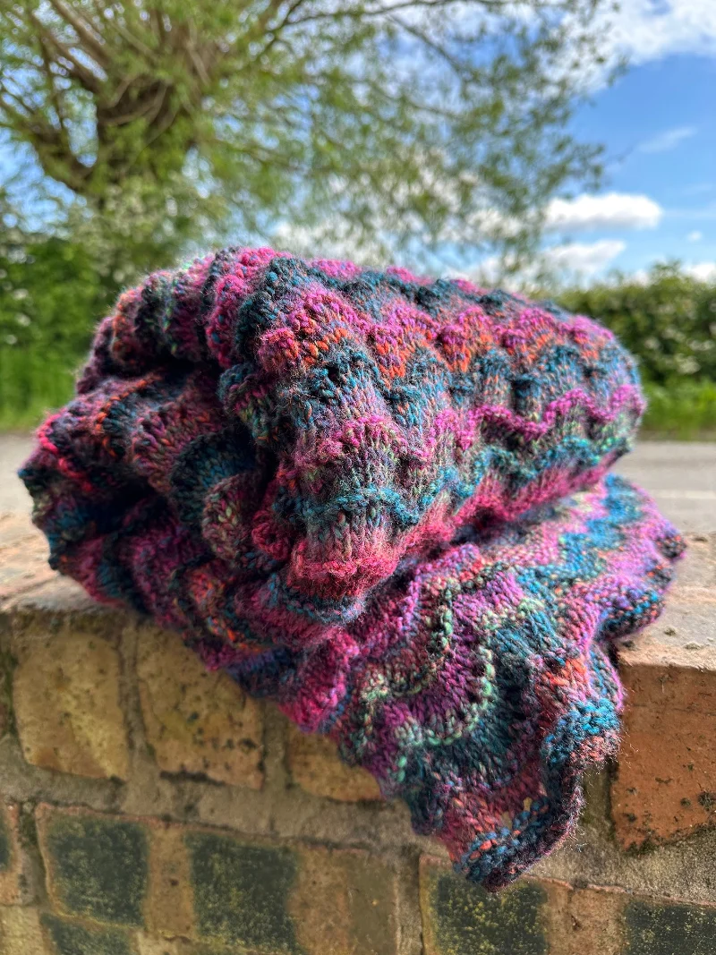Rippling Meadow Blanket Knitted in Sirdar Jewelspun Aran - Image 4