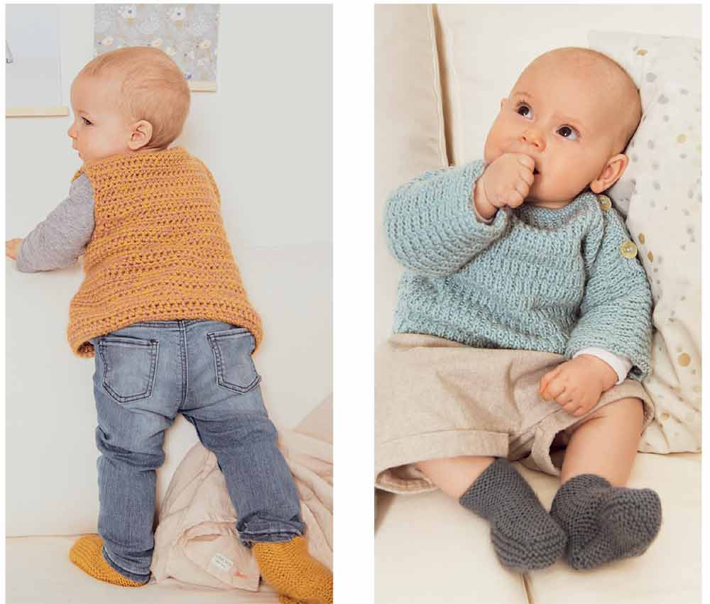 Romper, Hat, Socks and Gloves in Baby Dream Uni DK - Image 3