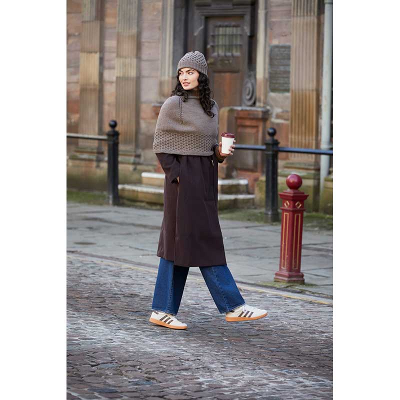 Rosalie Poncho & Hat in Mode Alpaca Wool - MIP86-M - Image 4