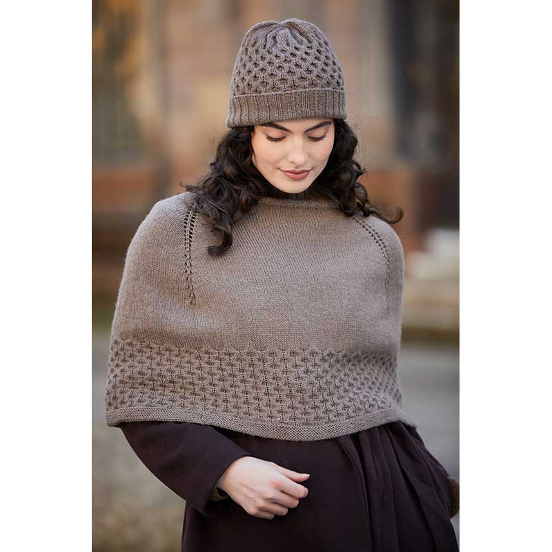 Rosalie Poncho & Hat in Mode Alpaca Wool - MIP86-M - Image 5