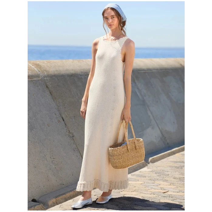 Roselyn Long Dress in Sandnes Garn Dk