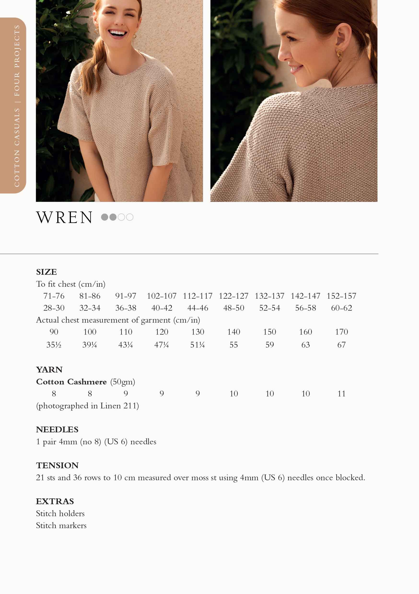 Rowan 4 Projects Cotton Casuals by Quail Studio - Image 4