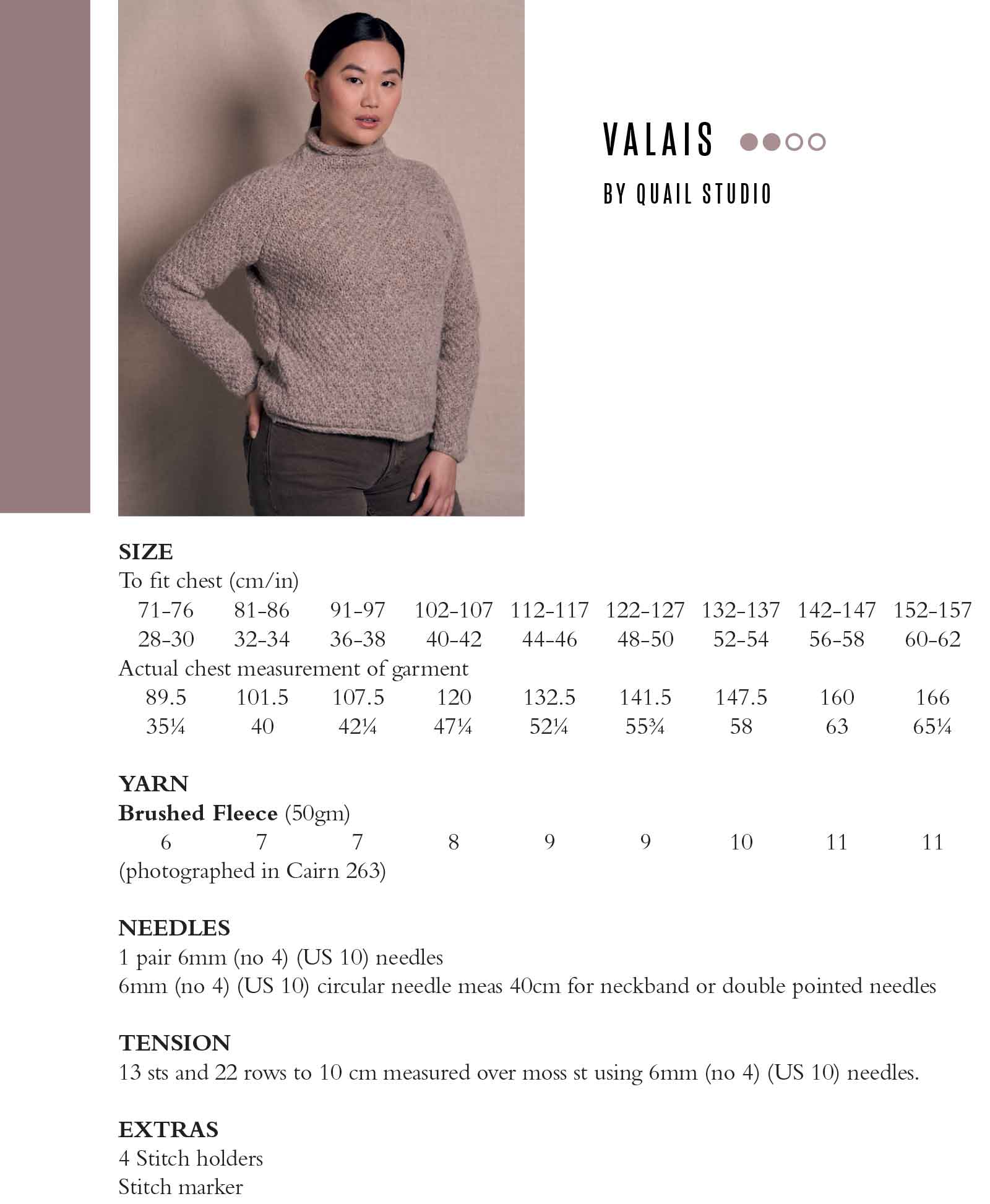 Rowan Brushed Fleece Essentials 4 Projects by Quail Studio - Image 2