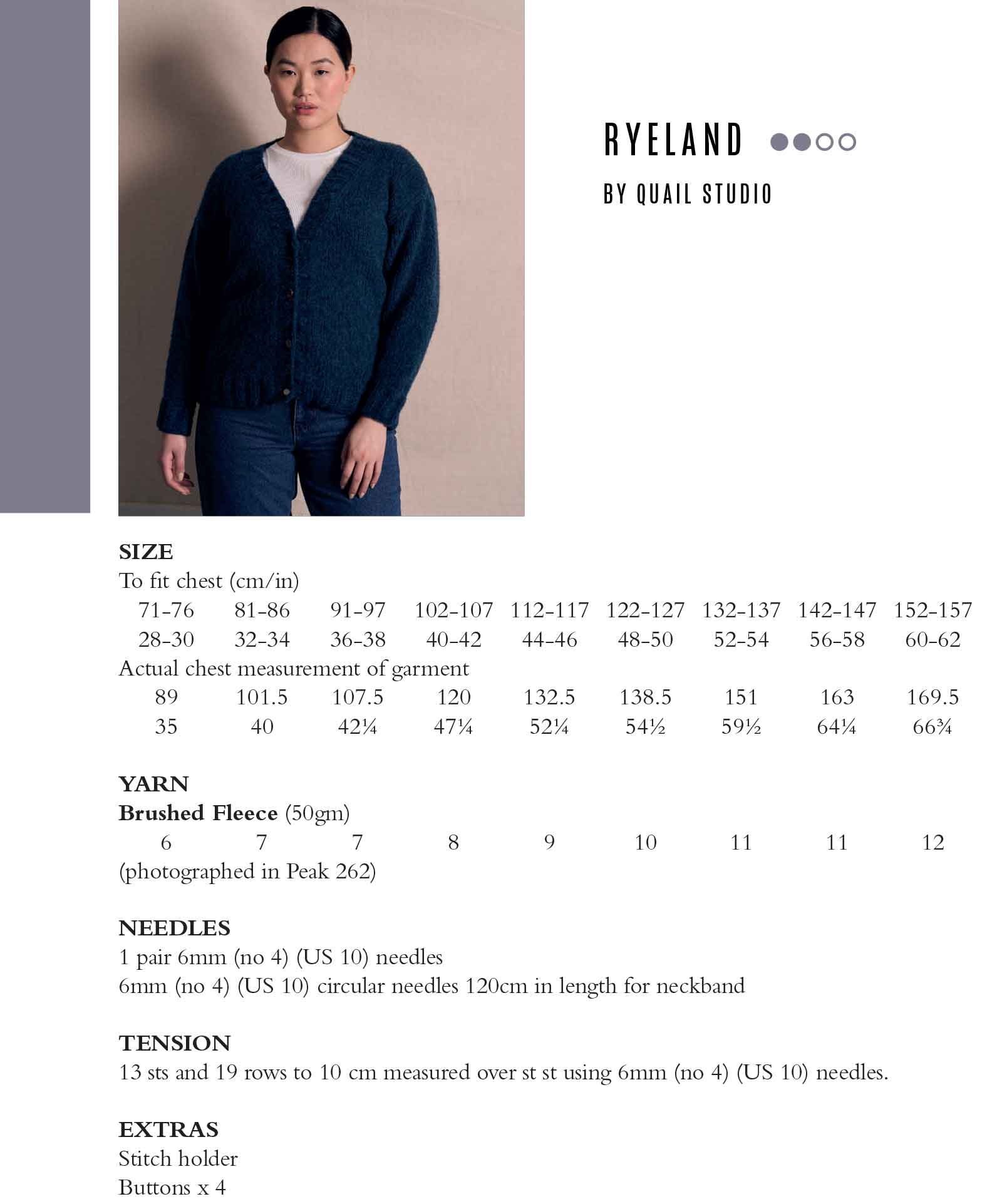 Rowan Brushed Fleece Essentials 4 Projects by Quail Studio - Image 3