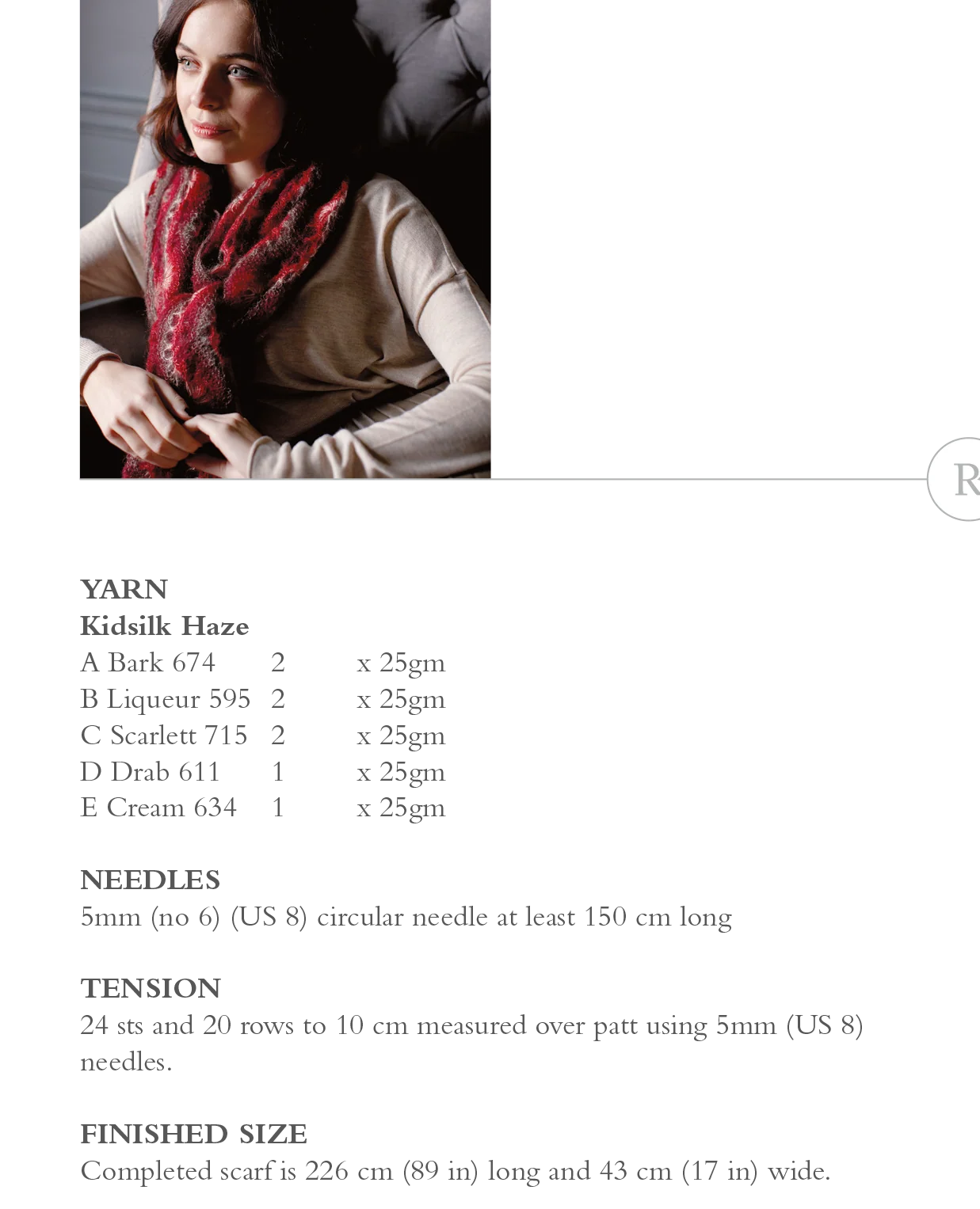 Rust Shawl in Rowan Kidsilk Haze - Digital Version ZM64-00043 - Image 2
