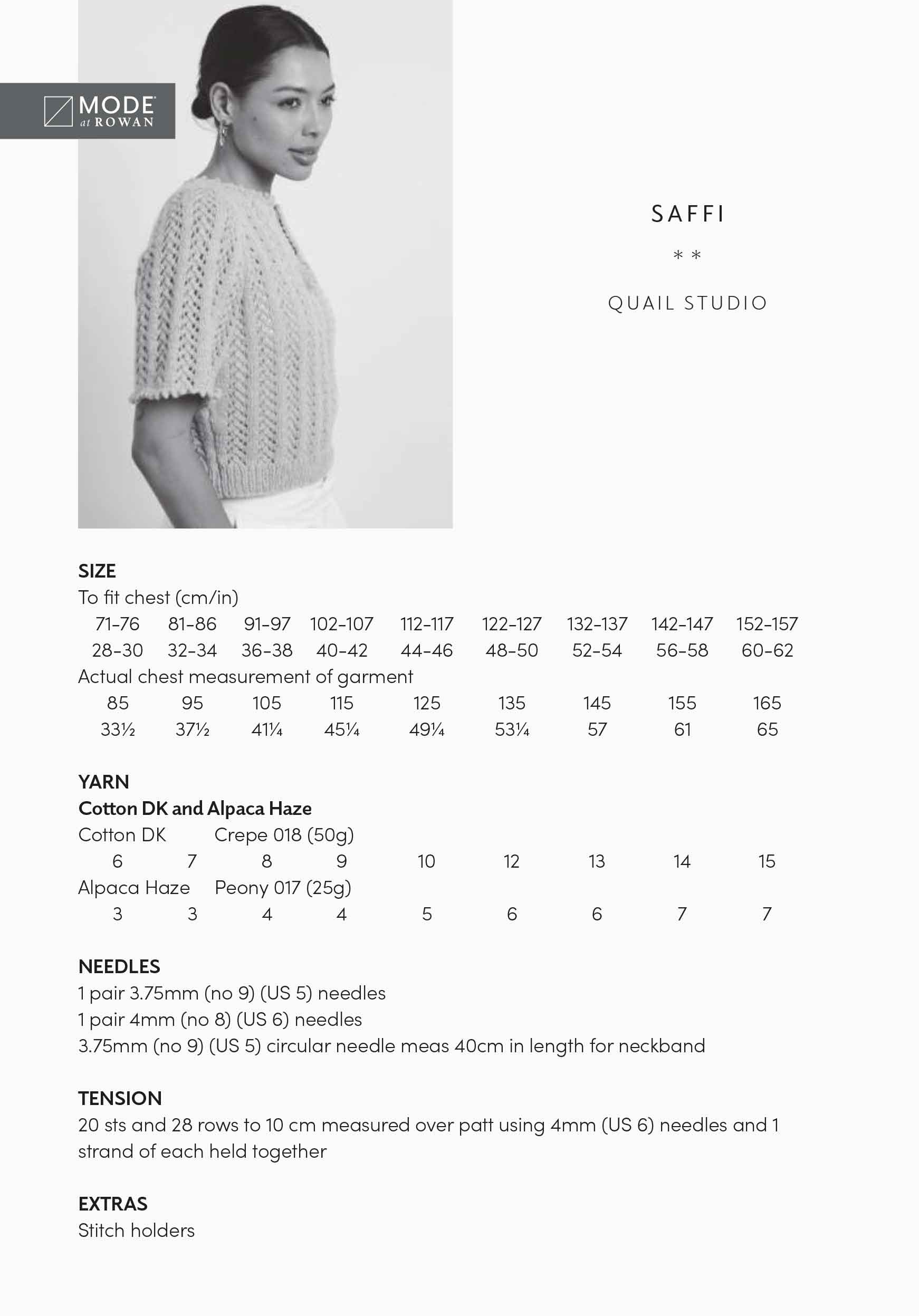 Saffi in Mode At Rowan Cotton Dk & Alpaca Haze - Digital Version MIP53-M - Image 2