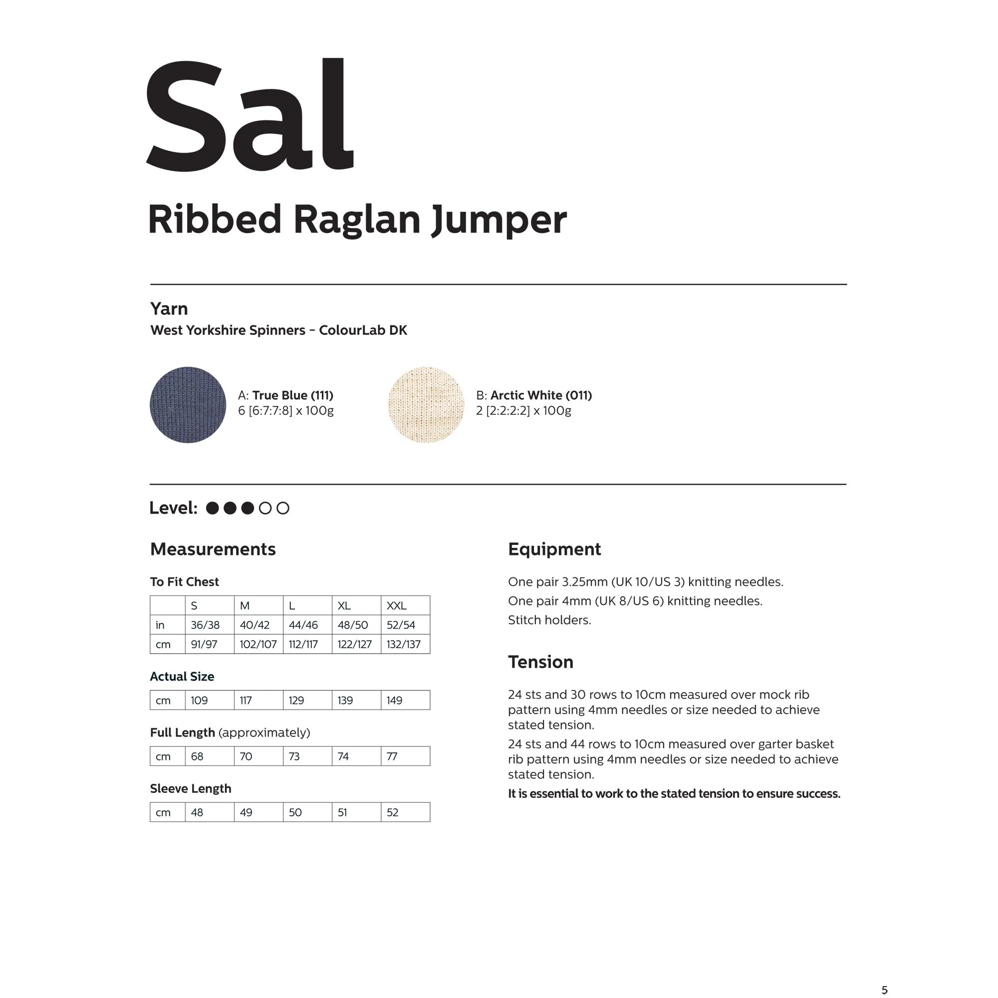 Sal Ribbed Raglan Jumper in West Yorkshire Spinners ColourLab - Digital Version DPB0148 - Image 2
