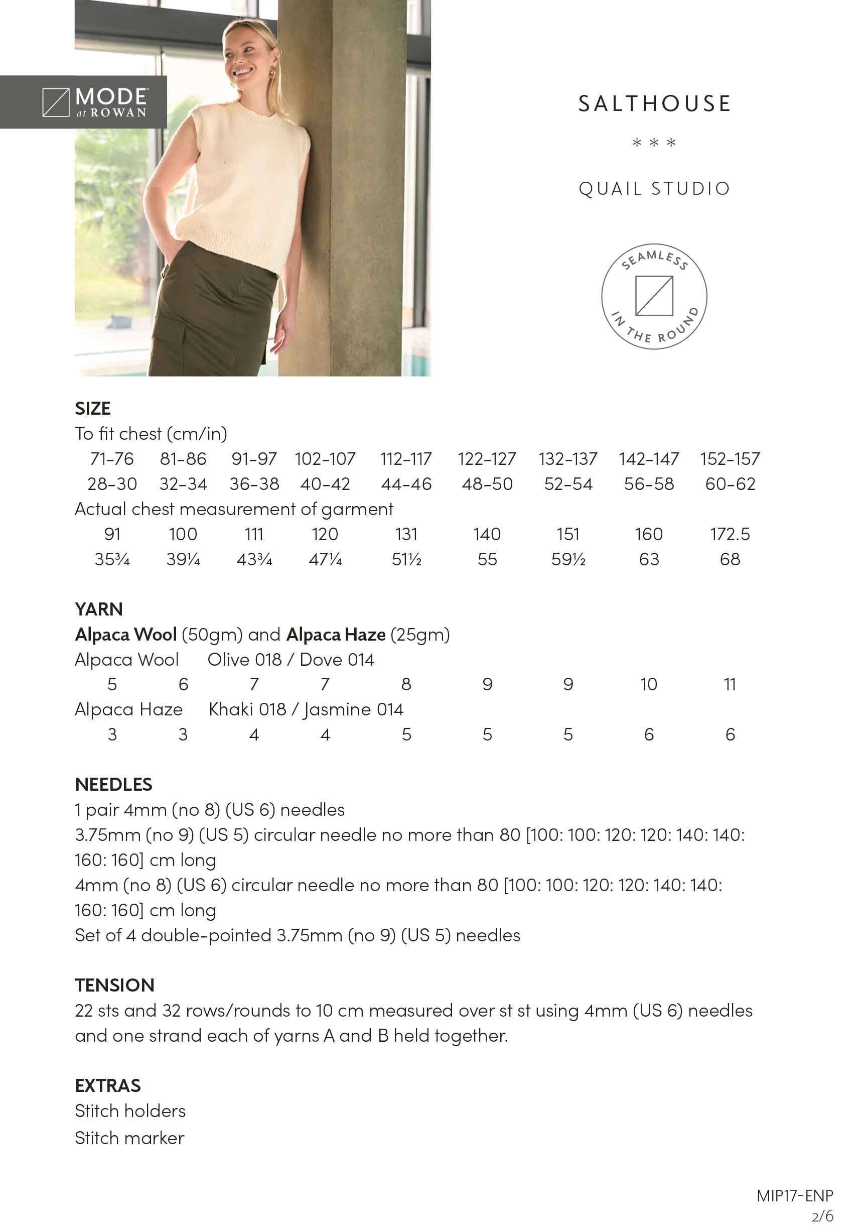 Salthouse in Mode at Rowan Alpaca Wool and Alpaca Haze - Digital Version MIP17-M - Image 2