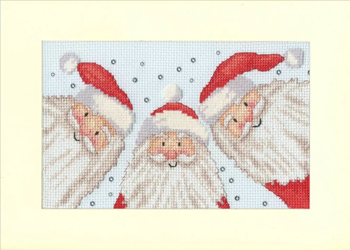 Santa Selfie - Bothy Threads Greeting Card Cross Stitch Kit