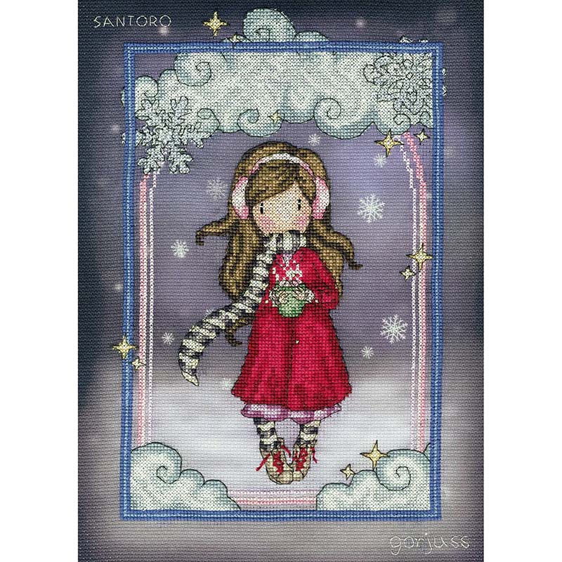 Santoro London Gorjuss: Snowflake Kisses - Bothy Threads Cross Stitch Kit