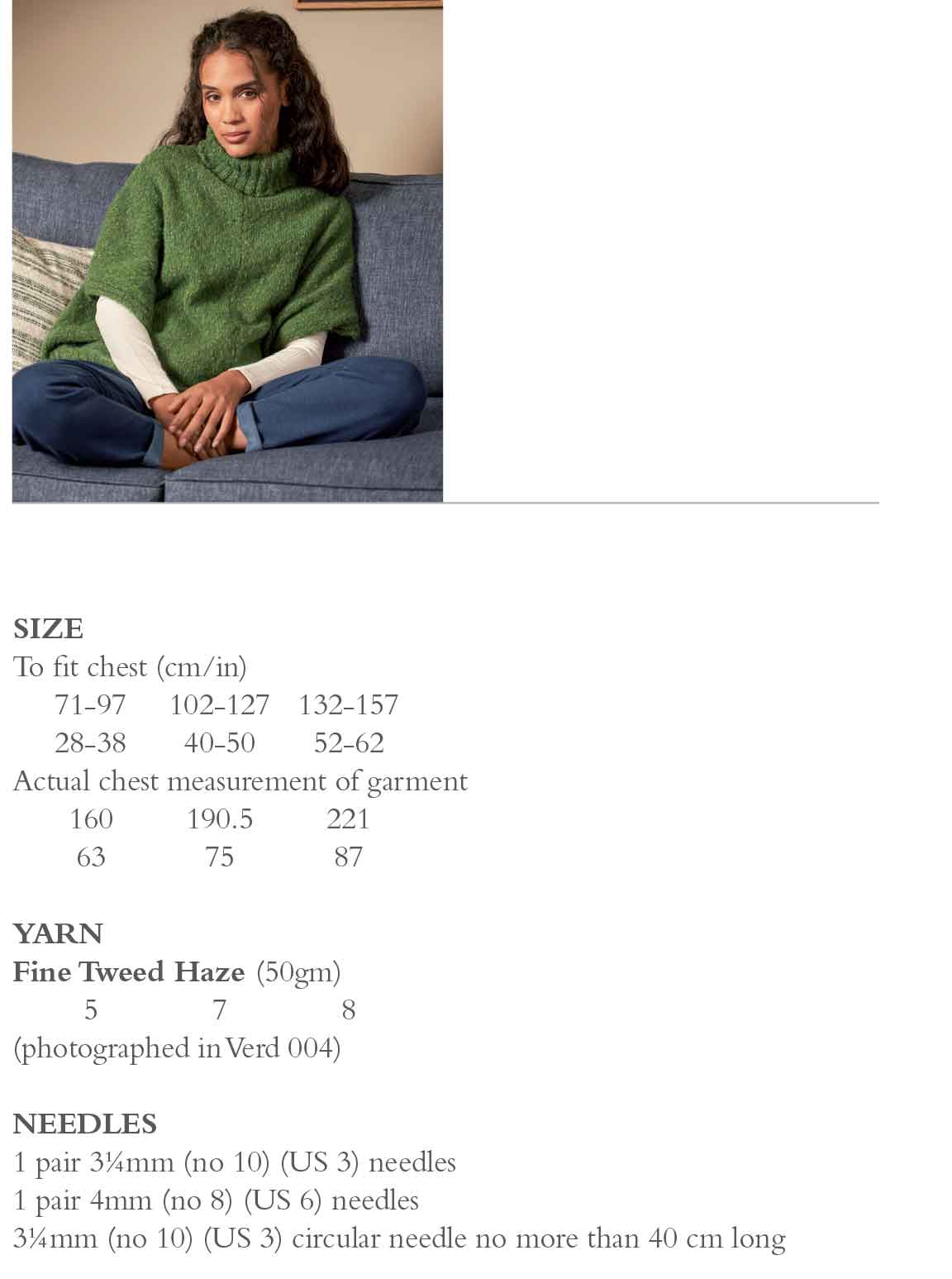 Sarsnet in Rowan Fine Tweed Haze - Digital Version ZM74-00015 - Image 2