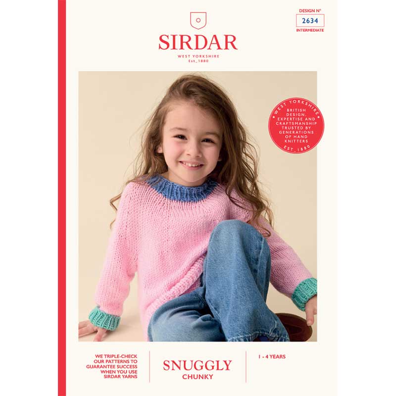 Scandi Pop Sweater in Sirdar Snuggly Chunky